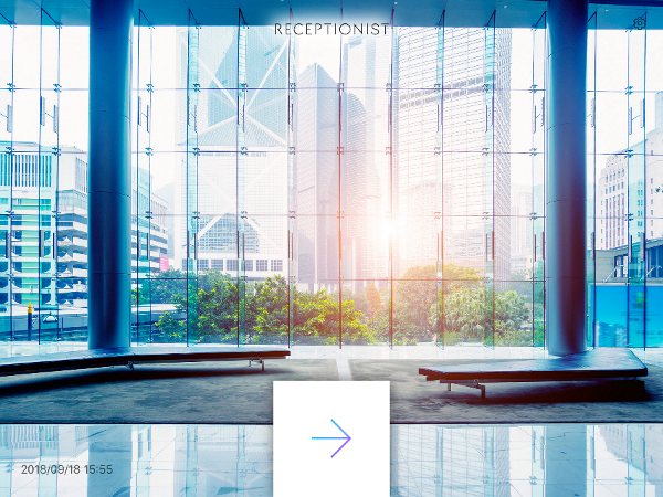 RECEPTIONISTiPad受付アプリ設定ロゴ