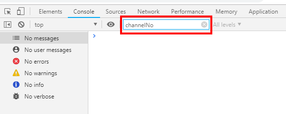 検索キーワードに『channelNo』入力