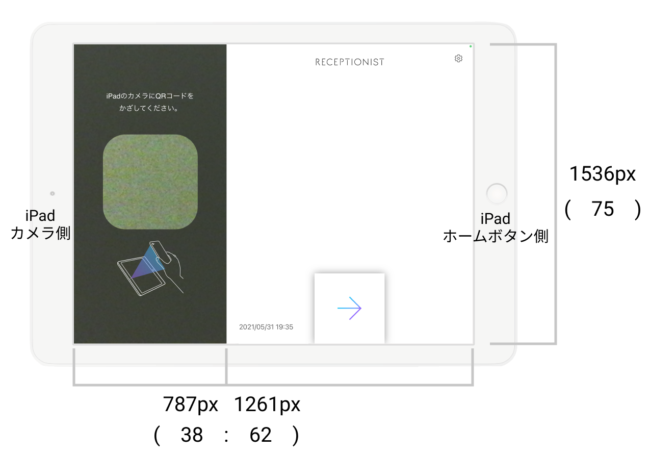 Ipadの画面設定 変更 ヘルプセンター クラウド受付システムreceptionist